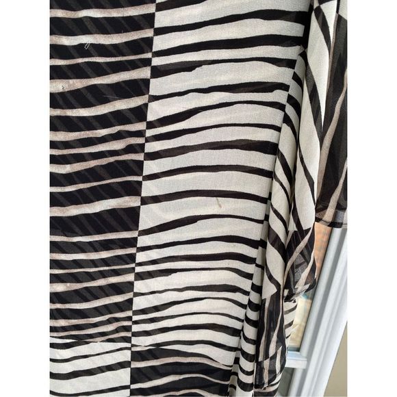 Anthropologie Cabi Cha Cha Maxi ruffle Geometric Maxi Dress Size Small - Picture 9 of 13